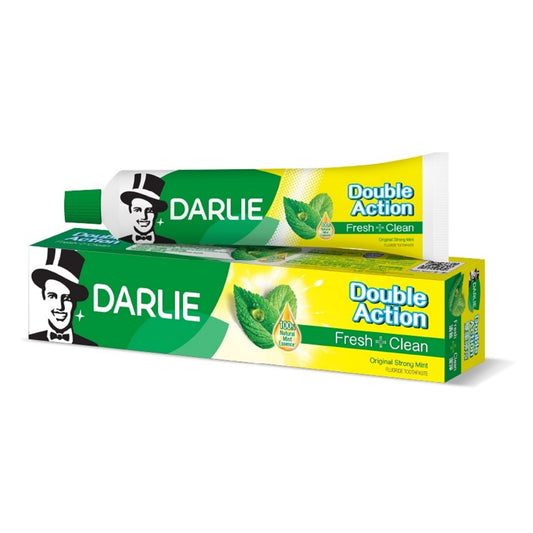 Darlie Double Action Fresh + Clean Fluoride Toothpaste 250g (Original Strong Mint)