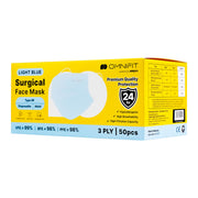 Omnifit Surgical Face Mask - 3 ply, Light Blue (50's)