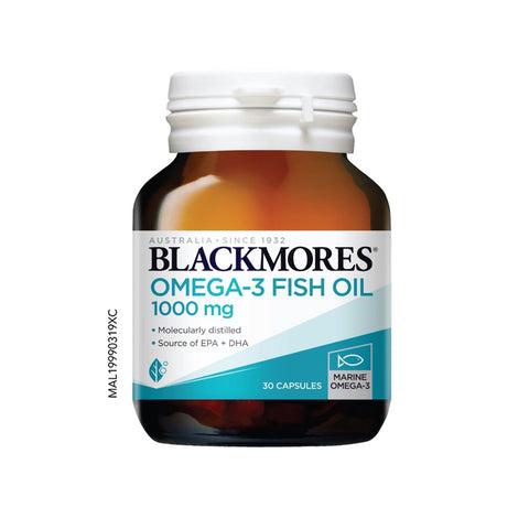 Blackmores Omega-3 Fish Oil 1000mg Softgel 30's