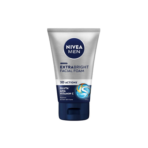 Nivea Men Extra Bright Facial Foam 100g