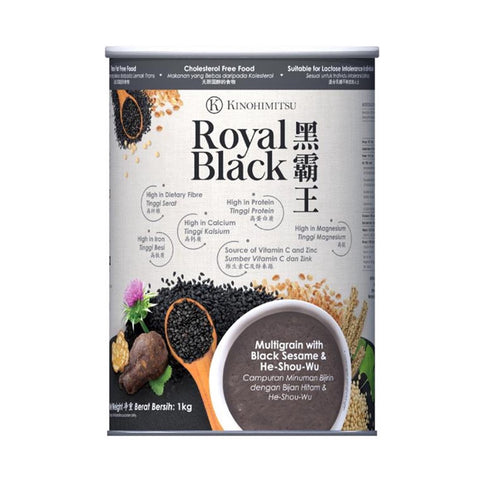 Kinohimitsu Royal Black (Mixed Multigrain with Black Sesame and He-Shou-Wu) 1kg