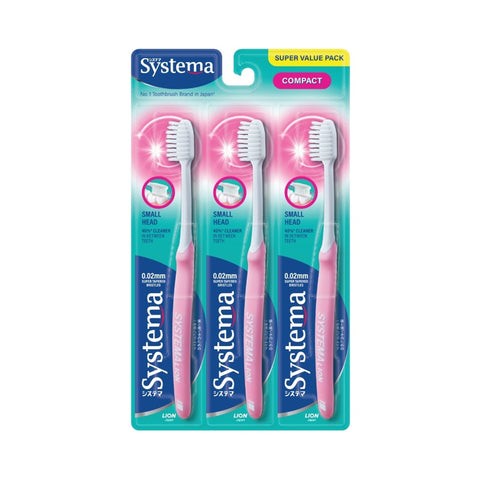 Systema Toothbrush (Compact, Small Head Size, Soft) 3's