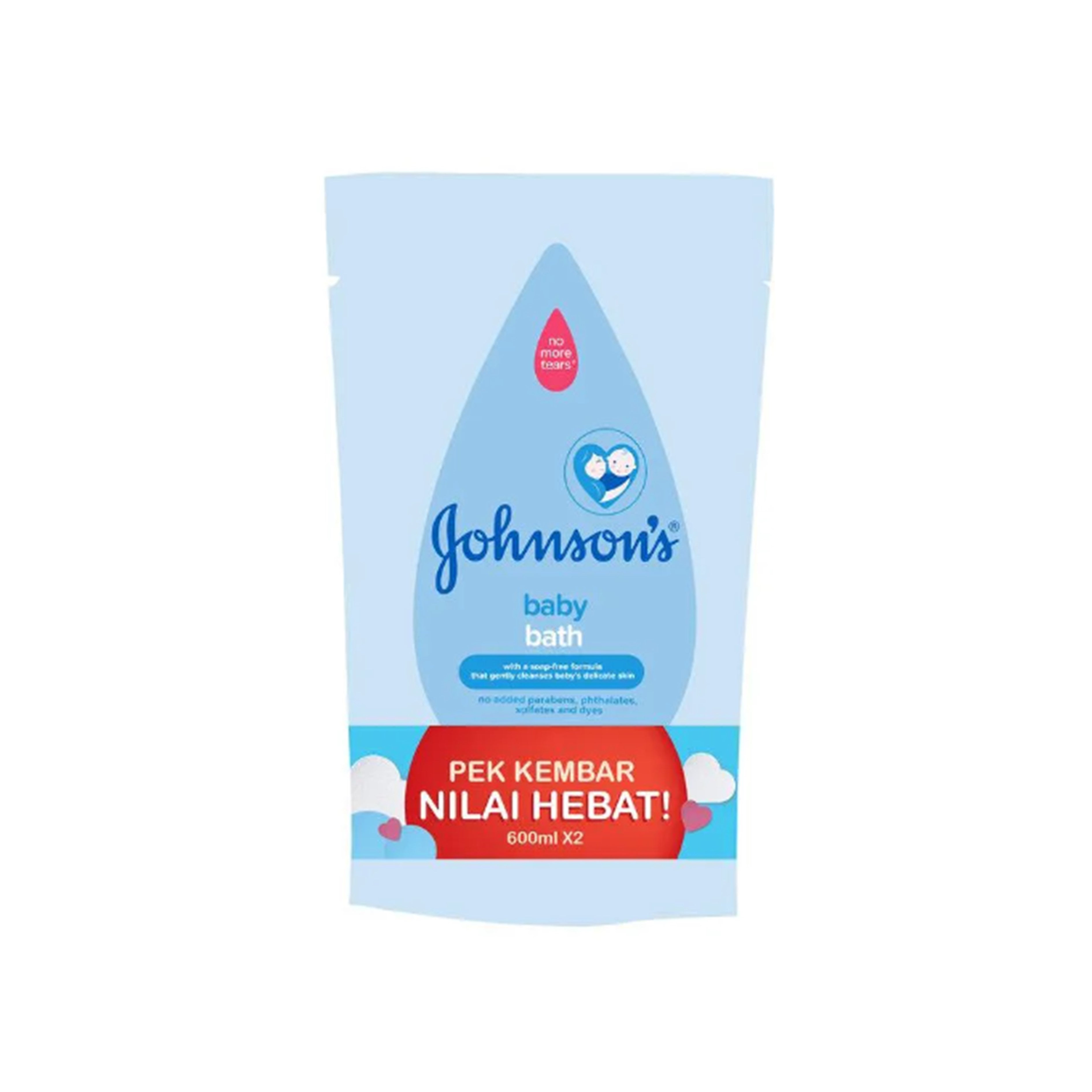 Johnson's Baby Bath Body Wash (Refill) 600mLx2's [Twinpack]