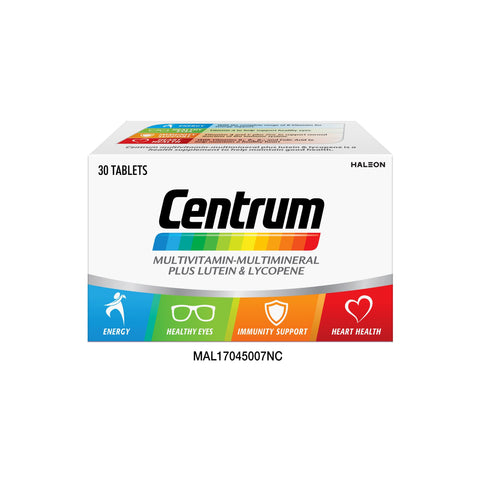 Centrum Multivitamin-Multimineral Plus Lutein and Lycopene Tablet 30's