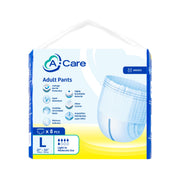 A-Care Adult Pants Size L 8's (70-135cm / 27-53 inches)