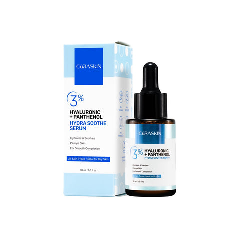 Curaskin 3% Hyaluronic Acid + Panthenol Hydra Soothe Serum 30mL