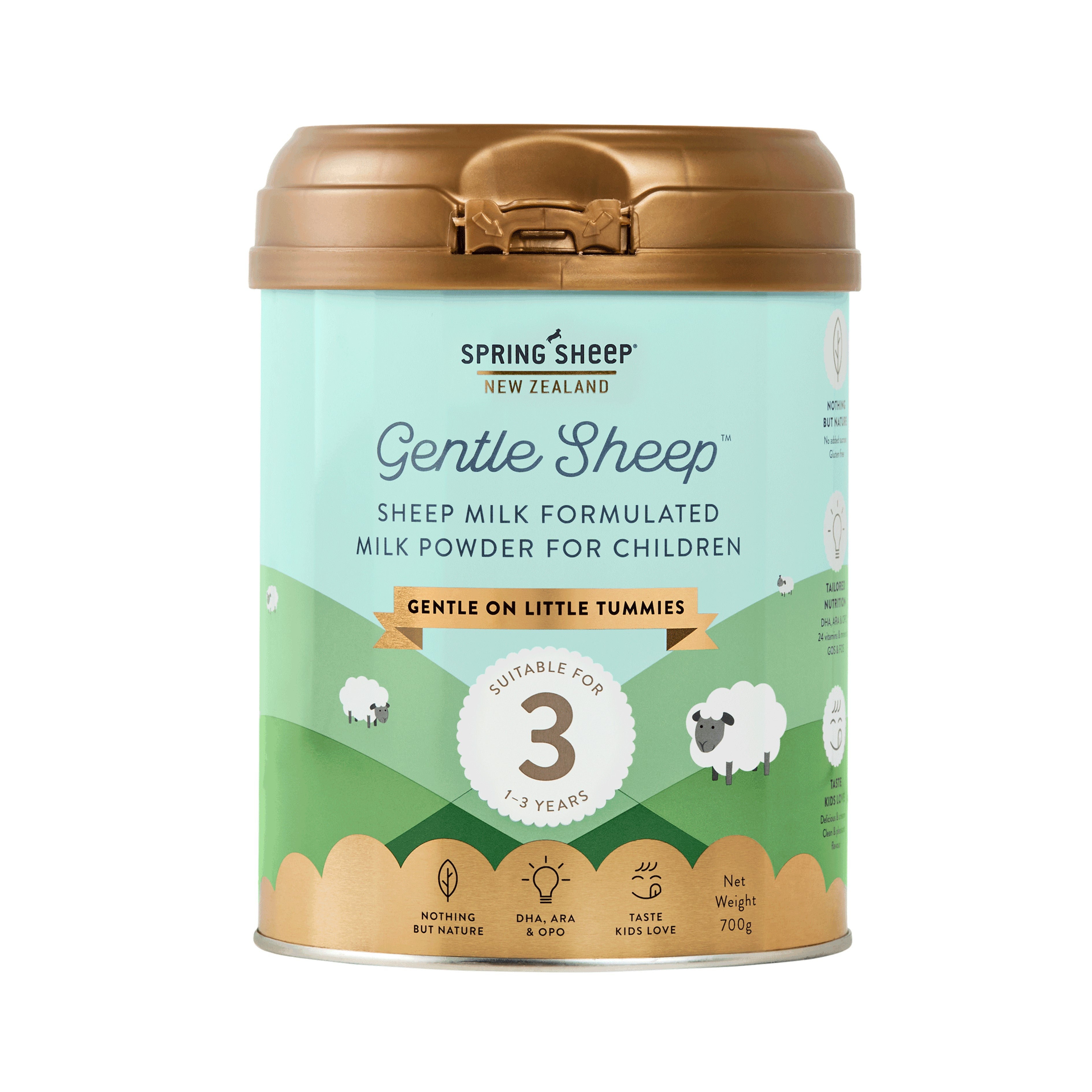 Spring Sheep New Zealand Gentle Sheep Milk Powder Step 3 700g (For Children 1-3 Years)