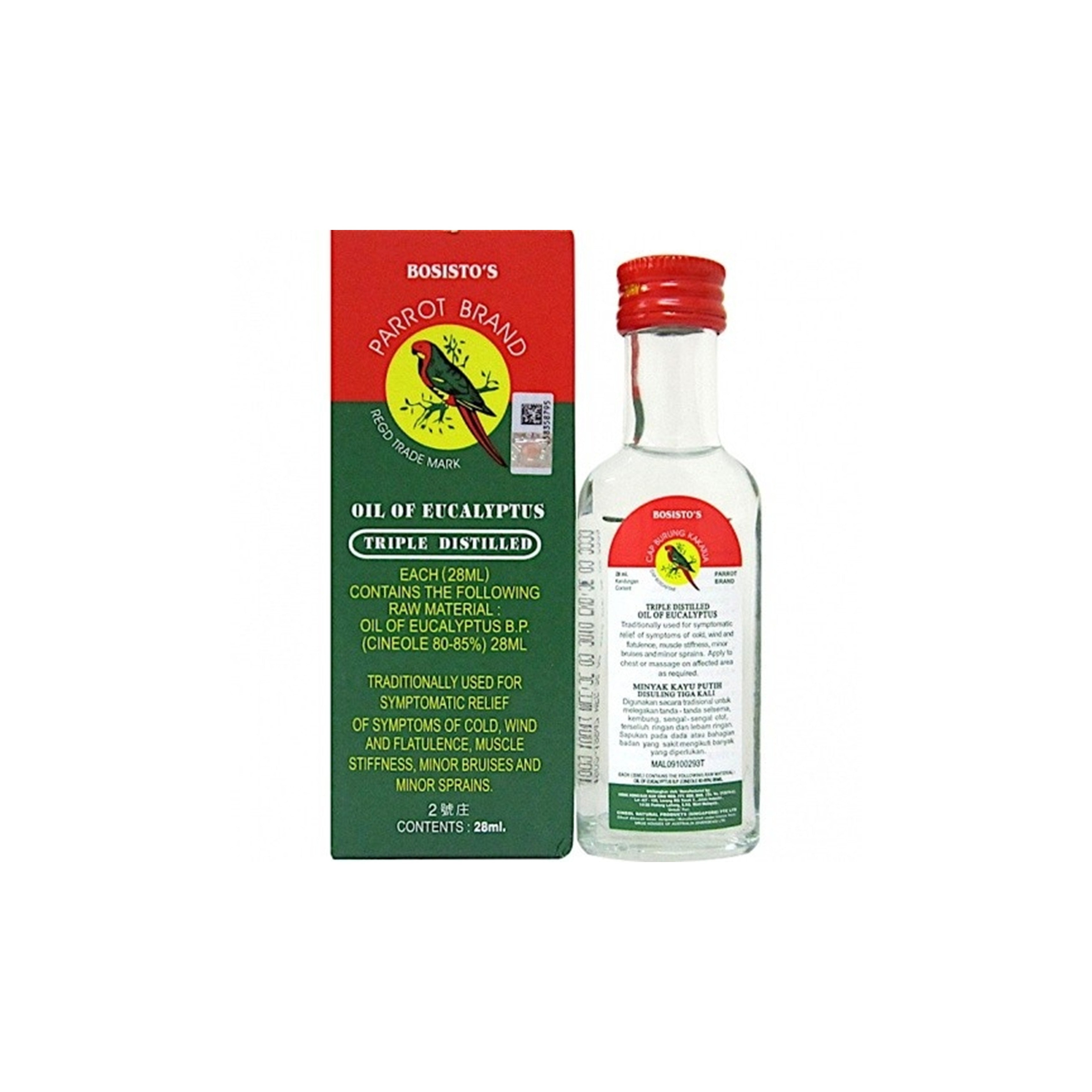 Bosisto's Parrot Brand Oil of Eucalyptus 28mL