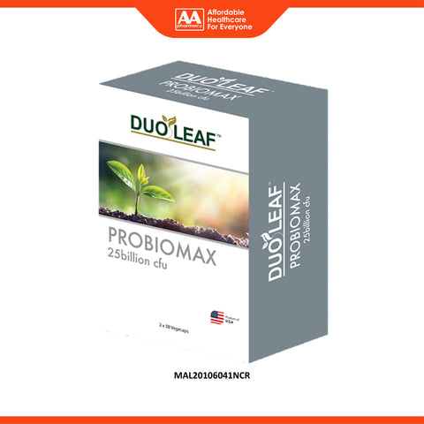 Duoleaf Probiomax 25 Billion CFU Vegecapsule 2x50's