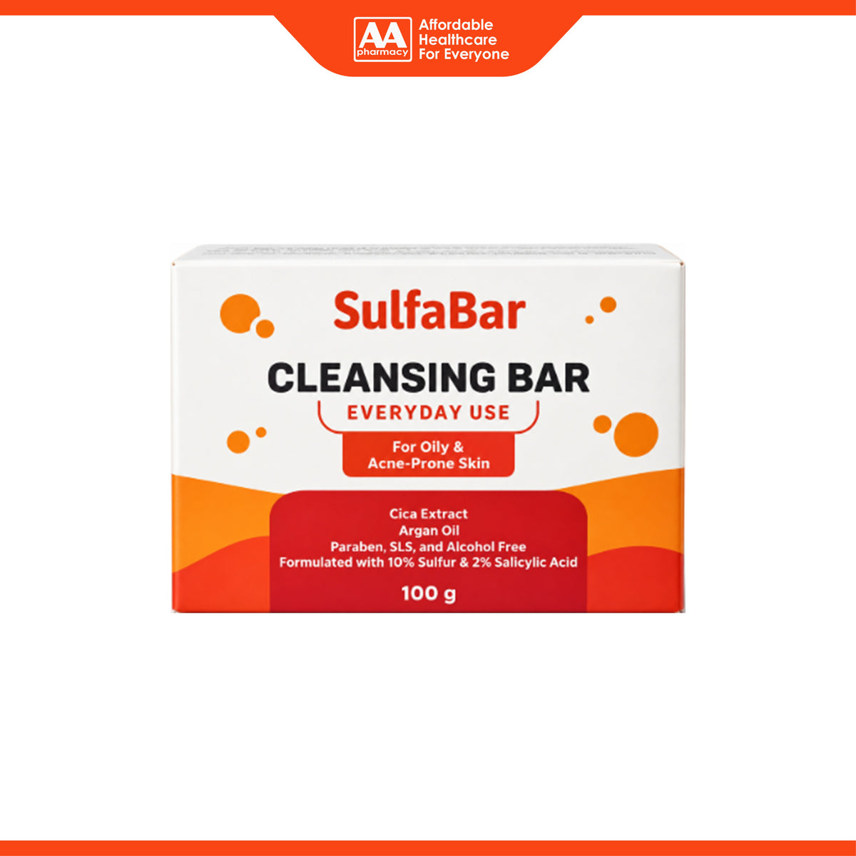 SulfaBar Cleansing Bar for Oily and Acne-Prone Skin (100g)
