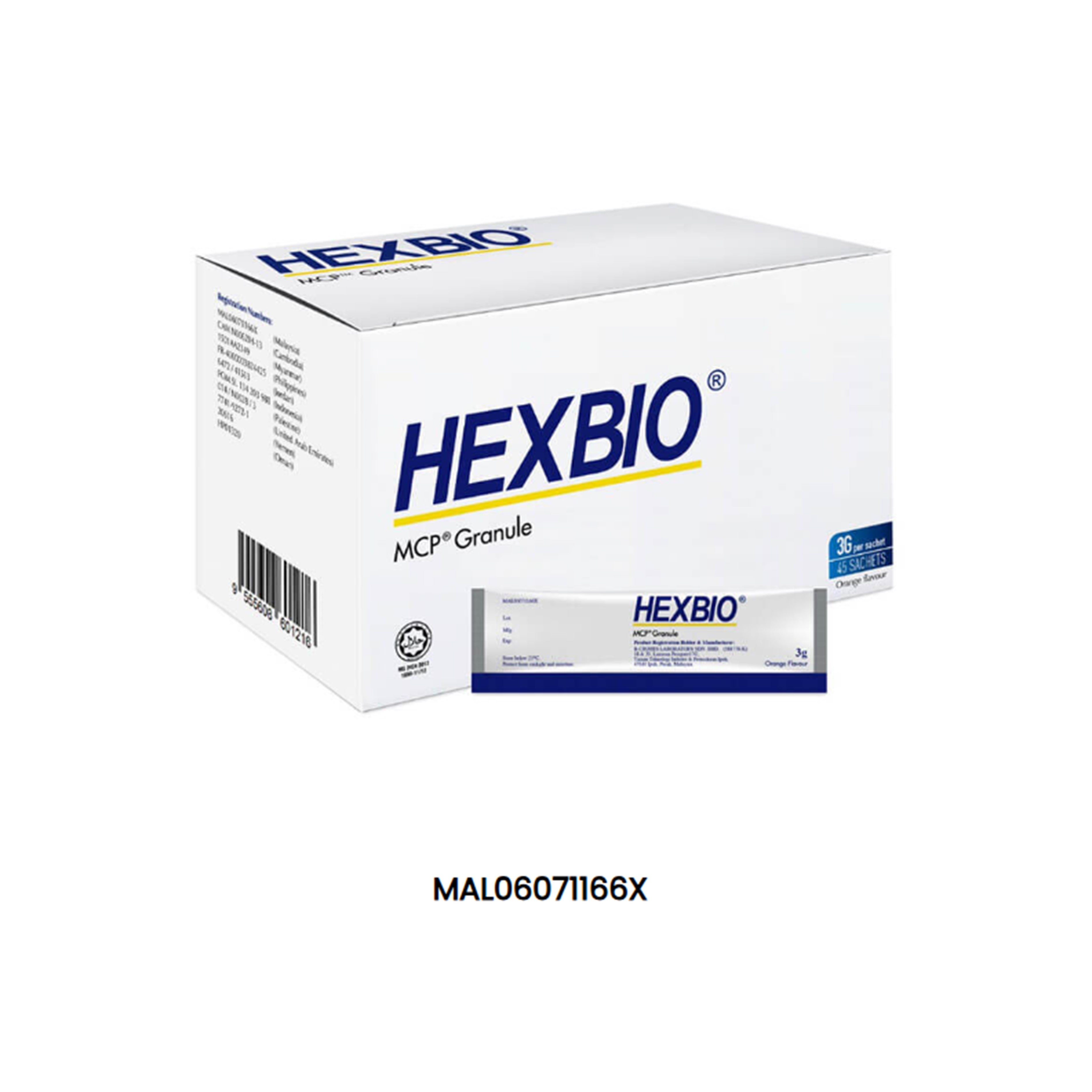 Hexbio Mcp Granule Sachets 3g 45's