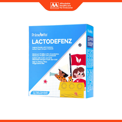 PrimeVite LactoDefenz Yoghurt Powder with Probiotics 2.5gx30's