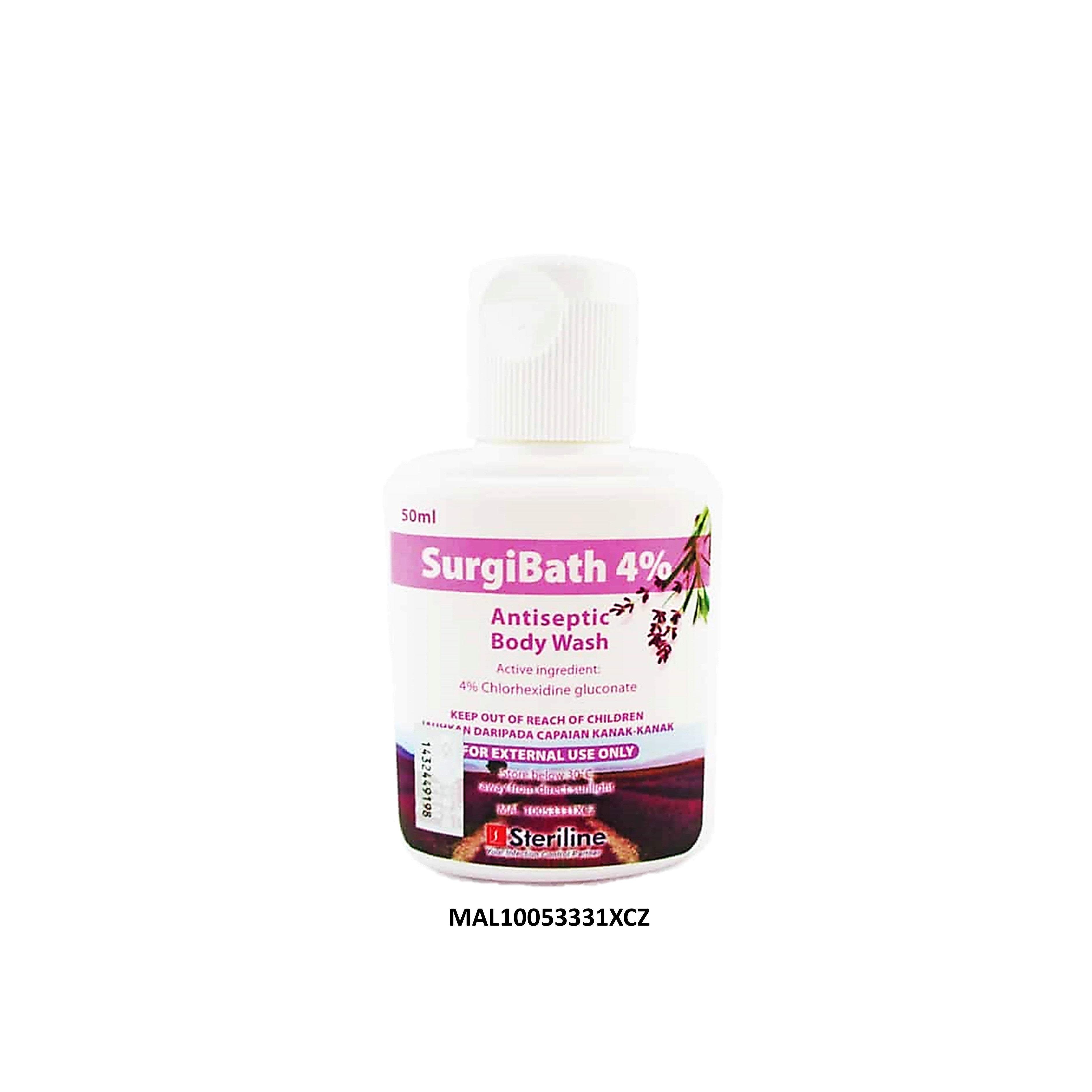 SurgiBath 4% Chlorhexidine Antiseptic Body Wash (50ml)