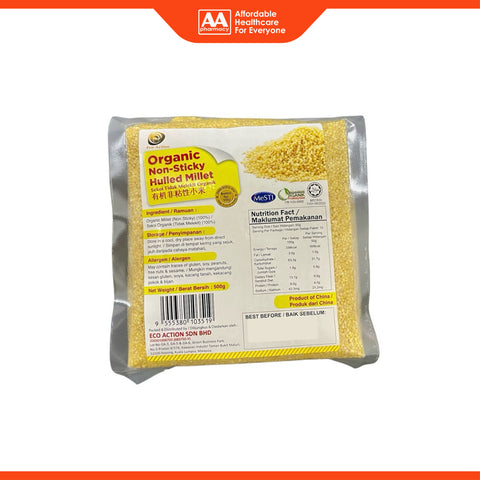 Eco Action Organic Non-Sticky Hulled Millet 500g
