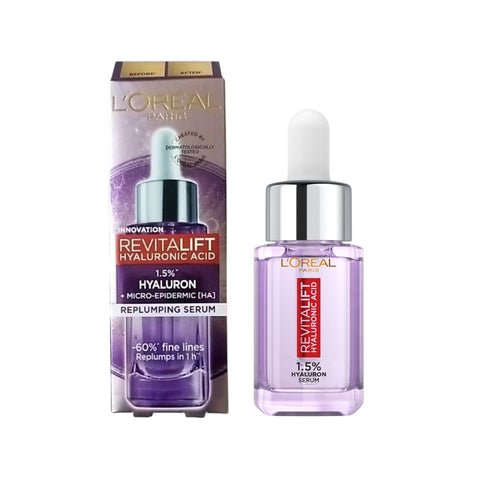 L'Oréal Paris RevitaLift Hyaluronic Acid 1.5% Hyaluron + Micro-Epidermic [HA] Replumping Serum 30mL