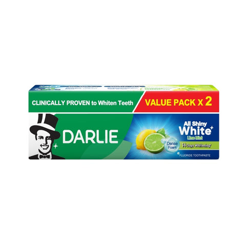 Darlie Toothpaste (All Shiny White, Lime Mint) 140gx2's [Twinpack]