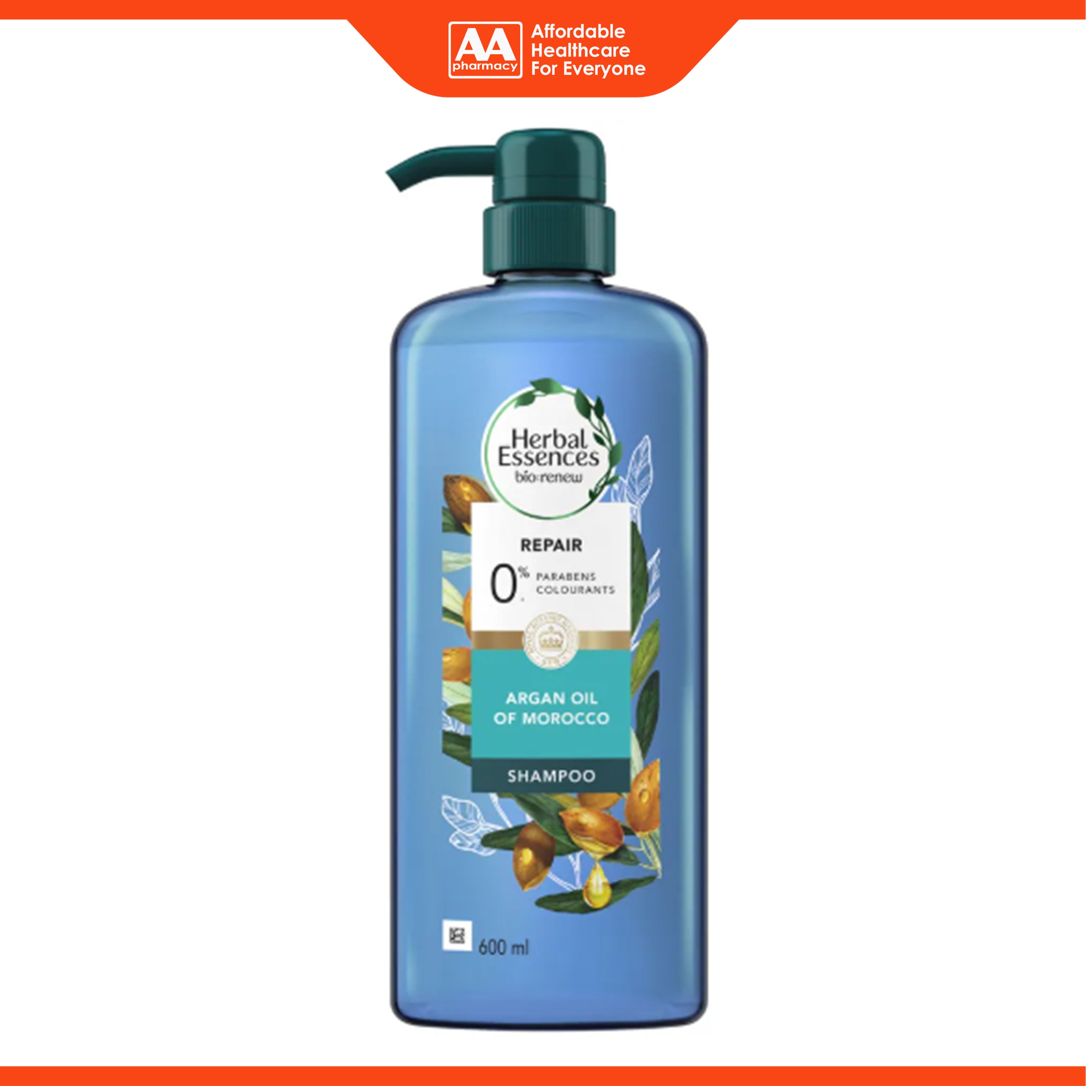 Herbal Essences bio:renew Shampoo - Argan Oil Of Morocco, Repair (600ml)