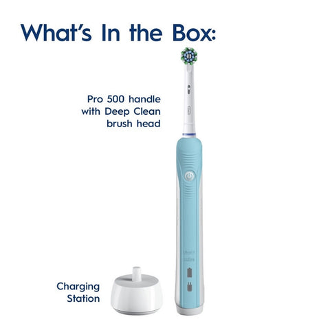 Oral-B Pro 500 Cross Action Electric Toothbrush 1's - 1 Year Warranty