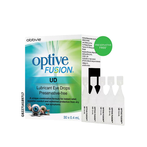 Optive Fusion Unit-Dose Lubricant Eye Drop (Preservative-Free) 0.4mLx30's