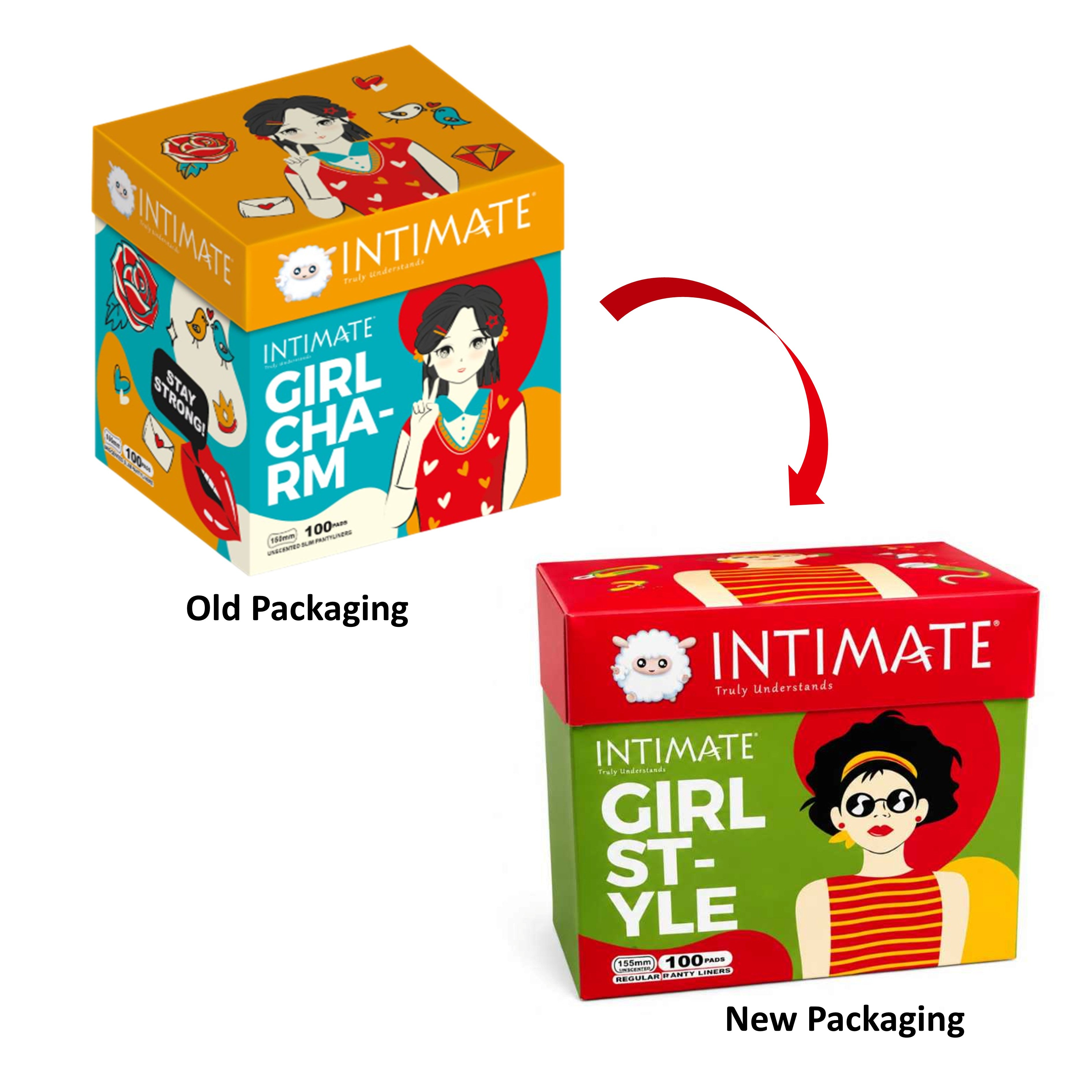 Intimate Pantyliners (Unscented DayLite Slim, 150mm) 100's
