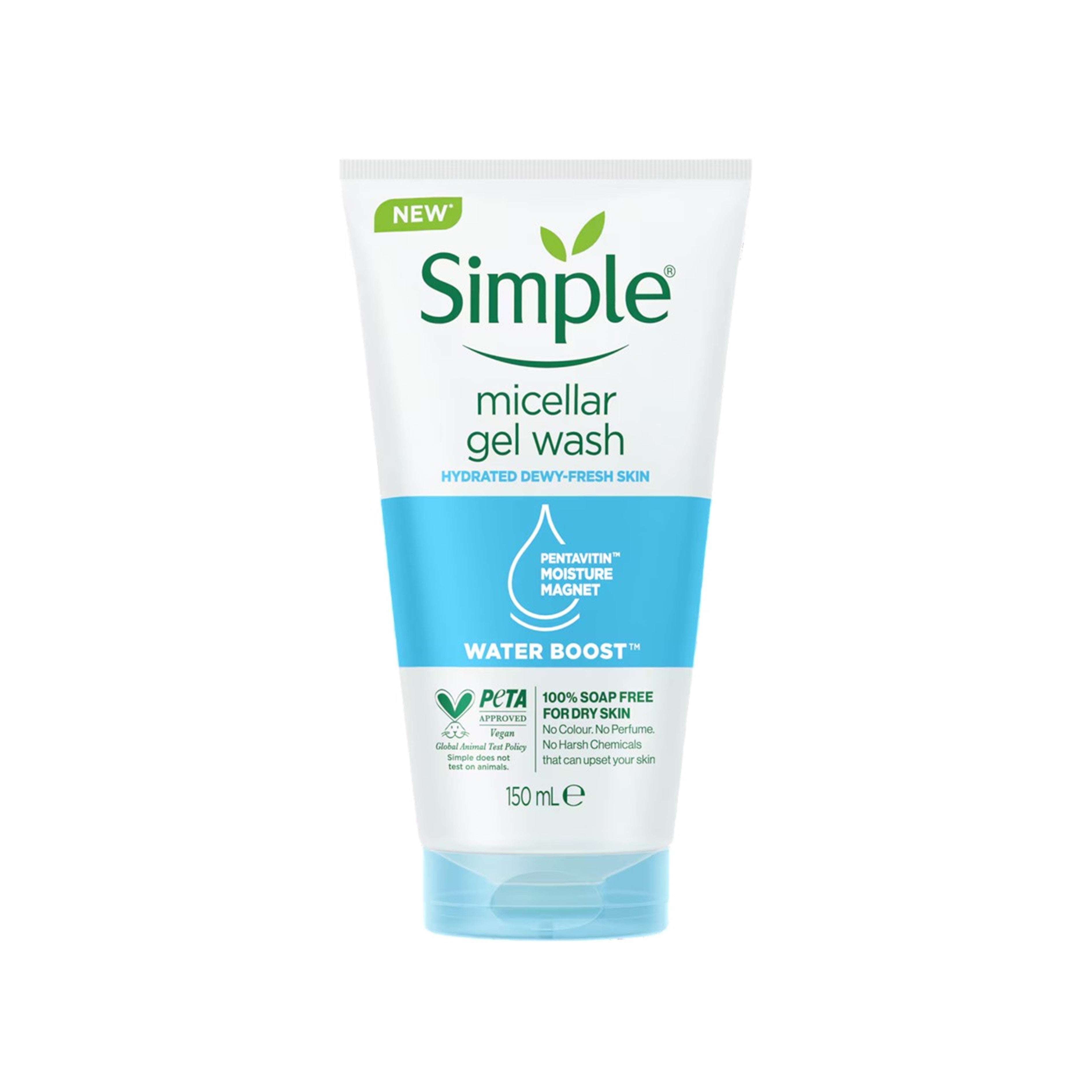 Simple Water Boost Micellar Facial Gel Wash 150mL