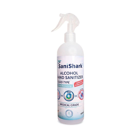Sani Shark 75% Alcohol Hand Sanitizer (Liquid Type) Spray 500mL
