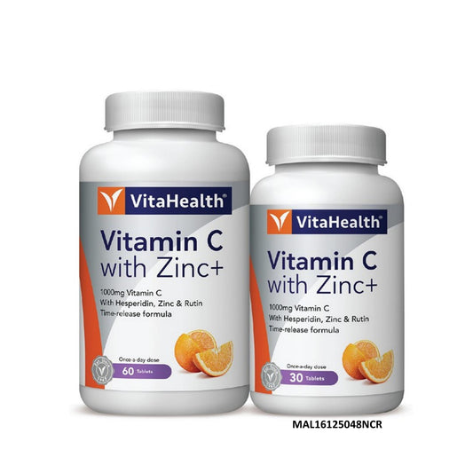 VitaHealth Vitamin C 1000mg with Zinc+ Tablet 60's+30's