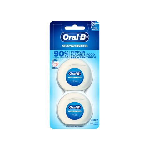 Oral-B Essential Waxed Floss 50m 2's