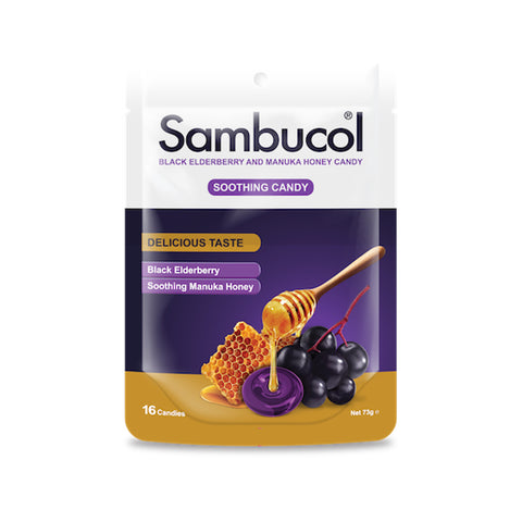 Sambucol Black Elderberry with Manuka Honey Soothing Candy 16's