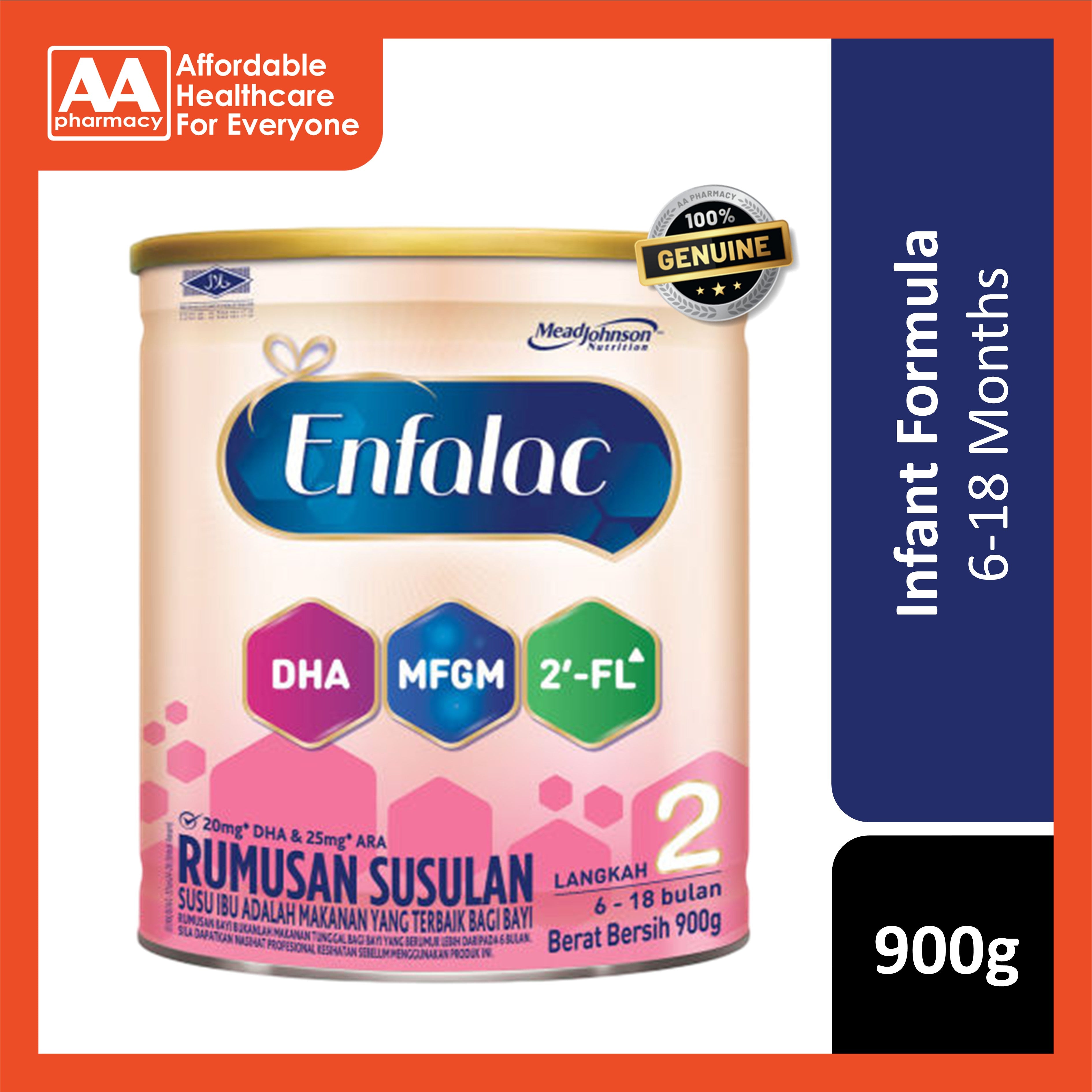 Enfalac Infant Follow Up Formula Step 2 900g (For Babies 6-18 Months)