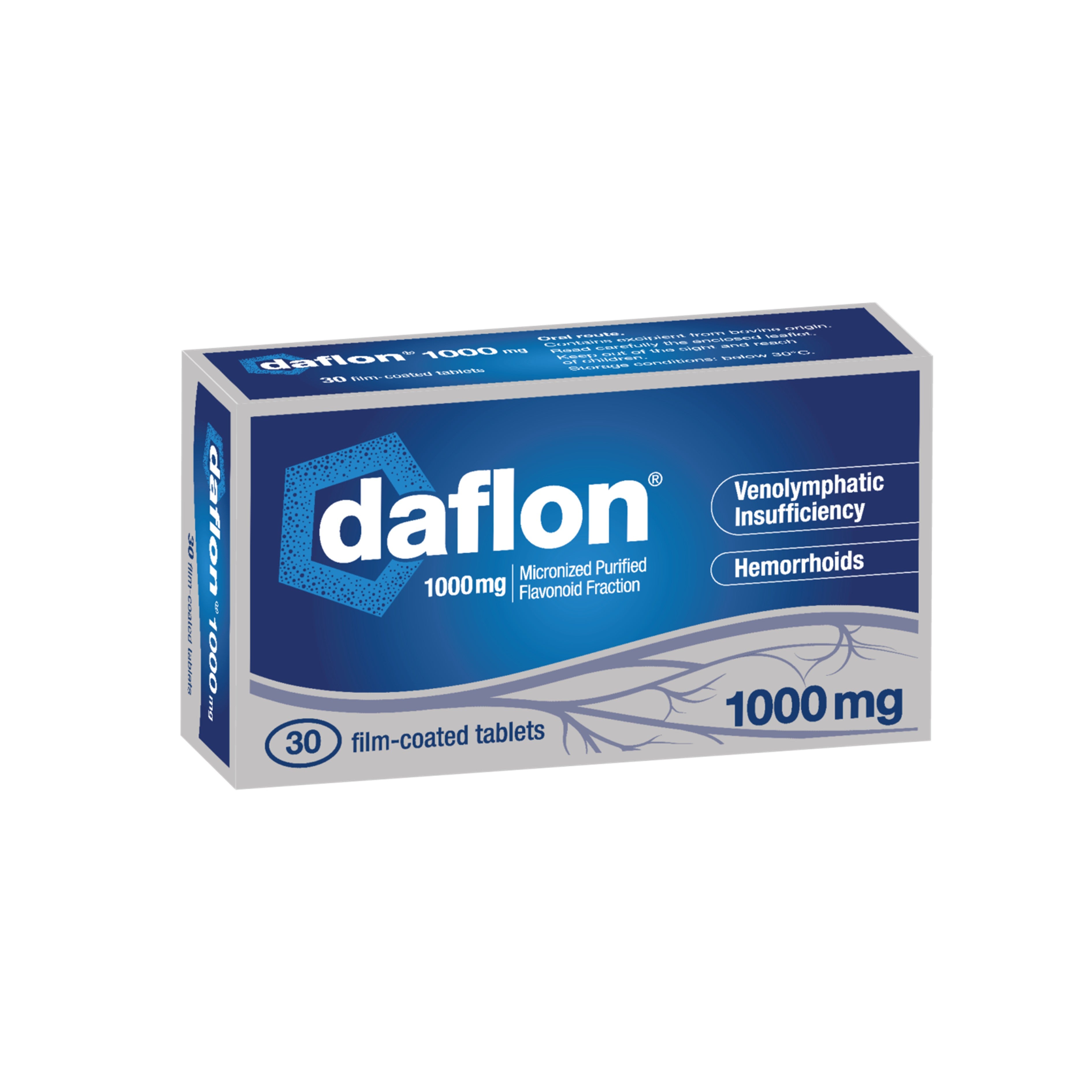 Daflon 1000mg Tablet 3x10's (Micronised Purified Flavonoid)
