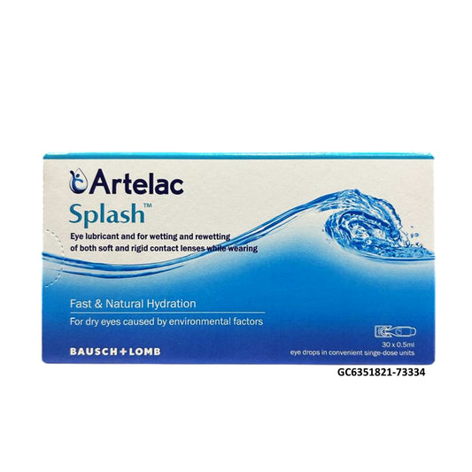 Artelac Splash Single-Dose Lubricant Eye Drops 0.5mLx30's