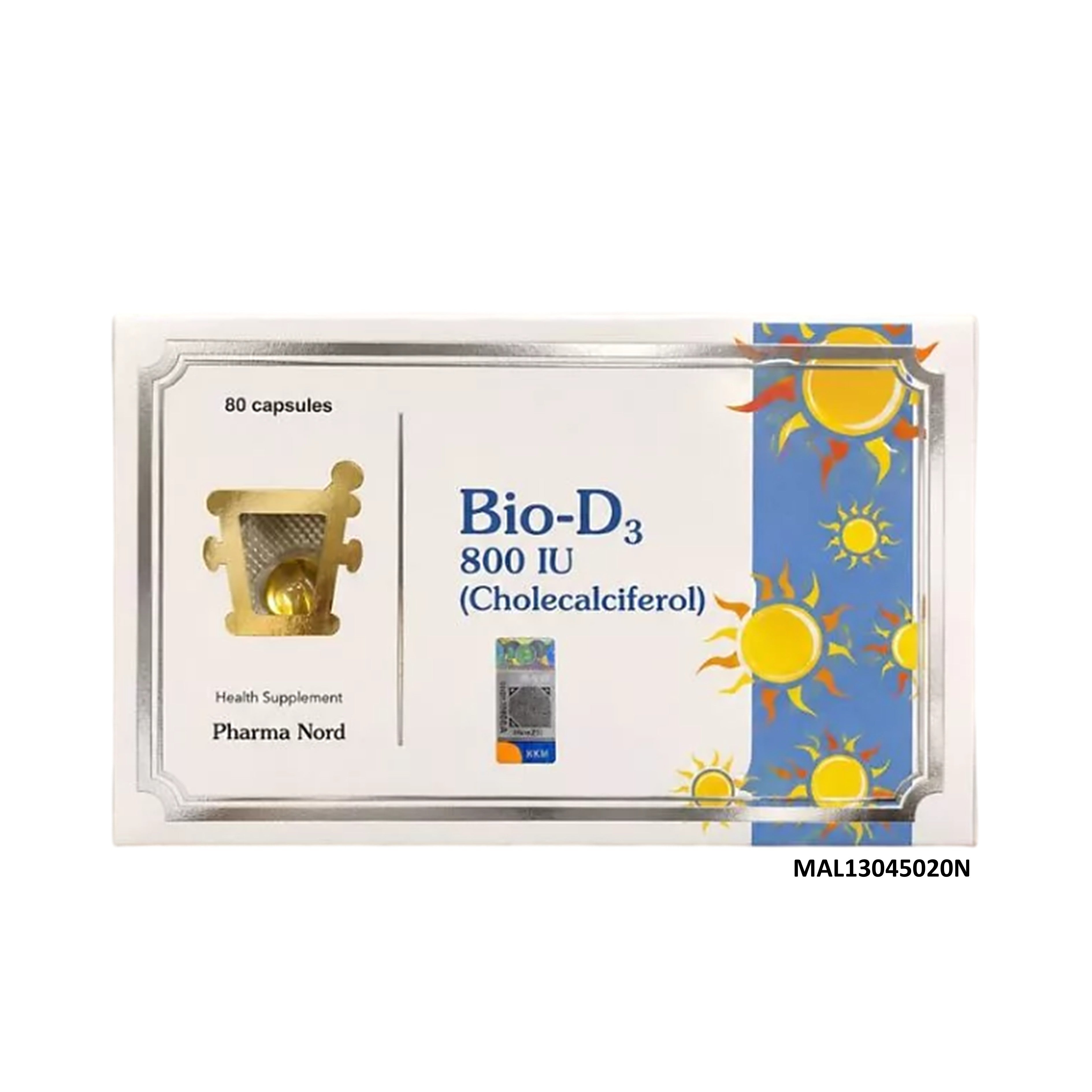 Pharma Nord Bio-D3 800IU Cholecalciferol Capsule 80's