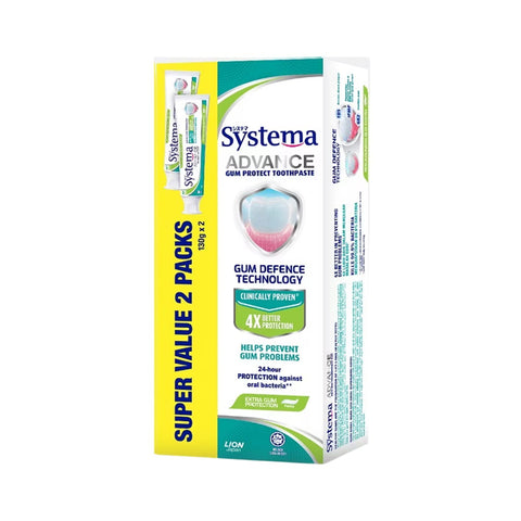 Systema Advance Gum Protect Toothpaste (Extra Gum Protection) 130gx2's [Twinpack]