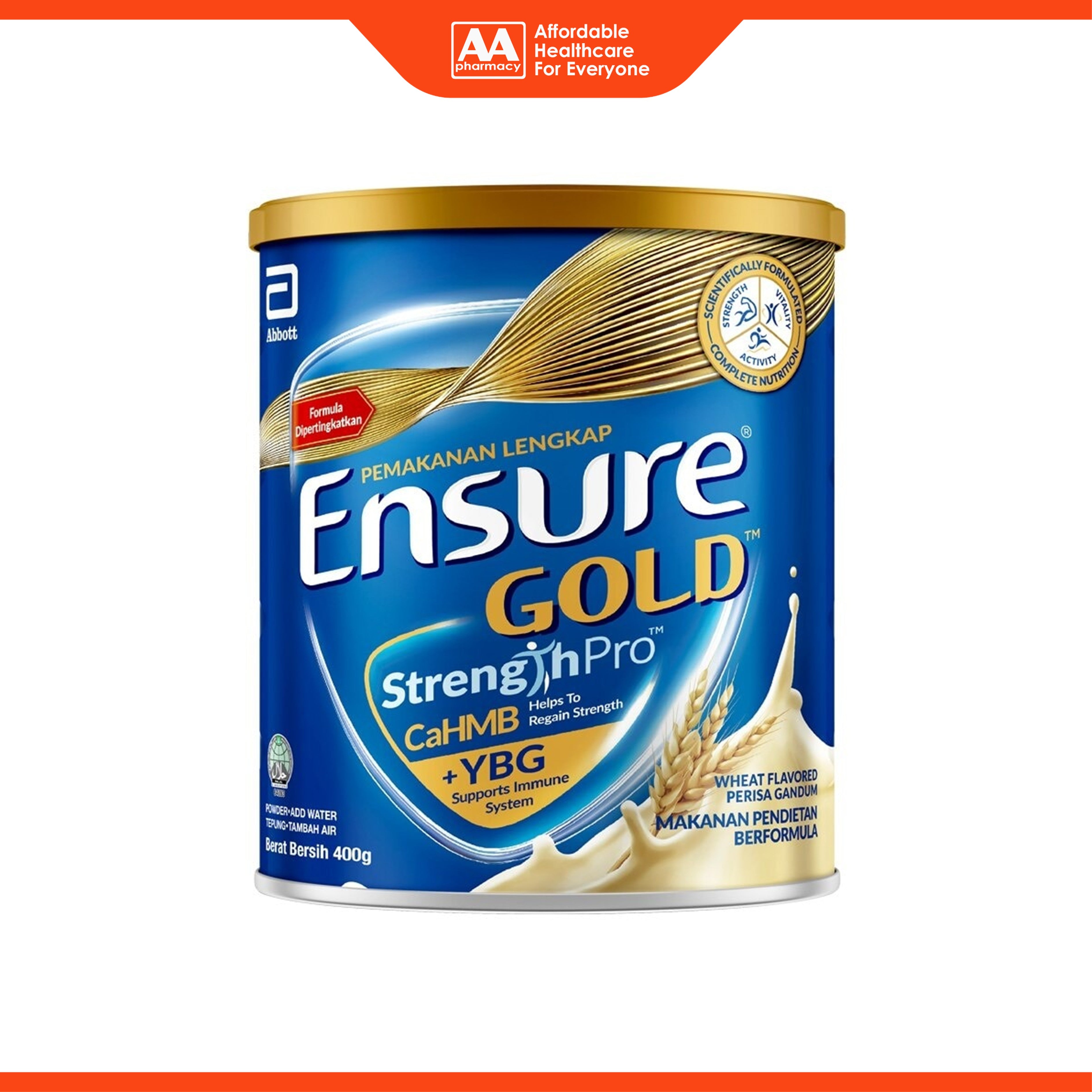 Abbott Ensure Gold StrengthPro Complete Nutrition Drink 400g (Wheat Flavour)