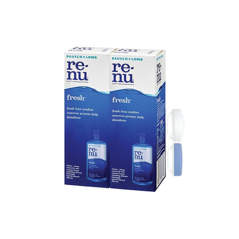 Re-nu Fresh Multi-Purpose Solution 120mLx2's [FOC Lens Case]