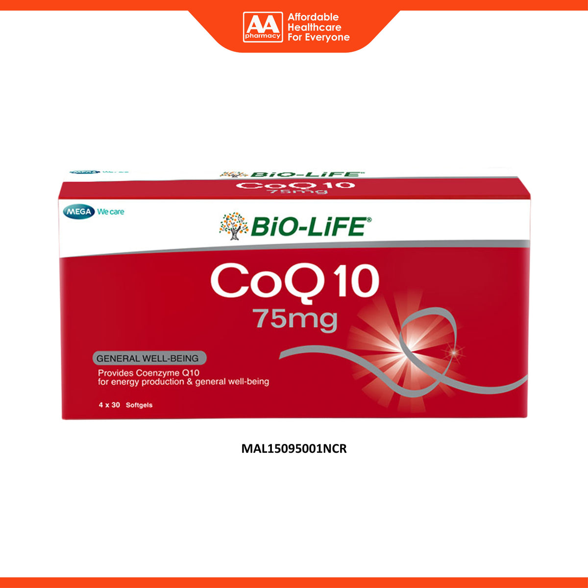 BiO-LiFE CoQ10 75mg Softgel (4 x 30's)