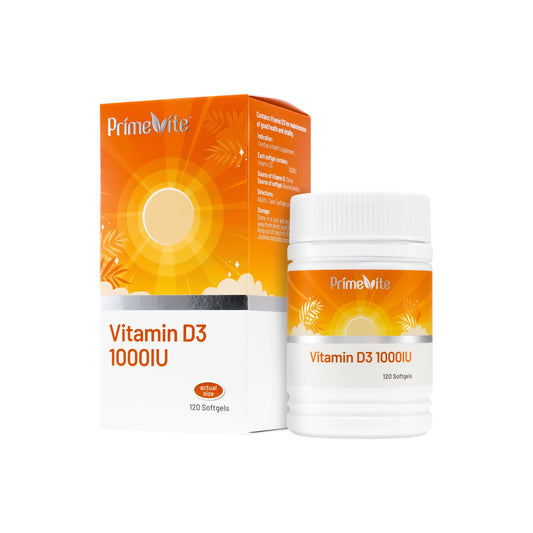 PrimeVite Vitamin D3 1000IU Softgel 120's