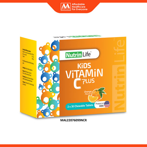 NutrinLife Kids Vitamin C Plus Chewable Tablet 2x30's