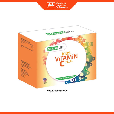 NutrinLife Kids Vitamin C Plus Chewable Tablet 2x30's