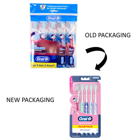 Oral-B Toothbrush (Ultrathin Pro Gum Care, Extra Soft) 5's