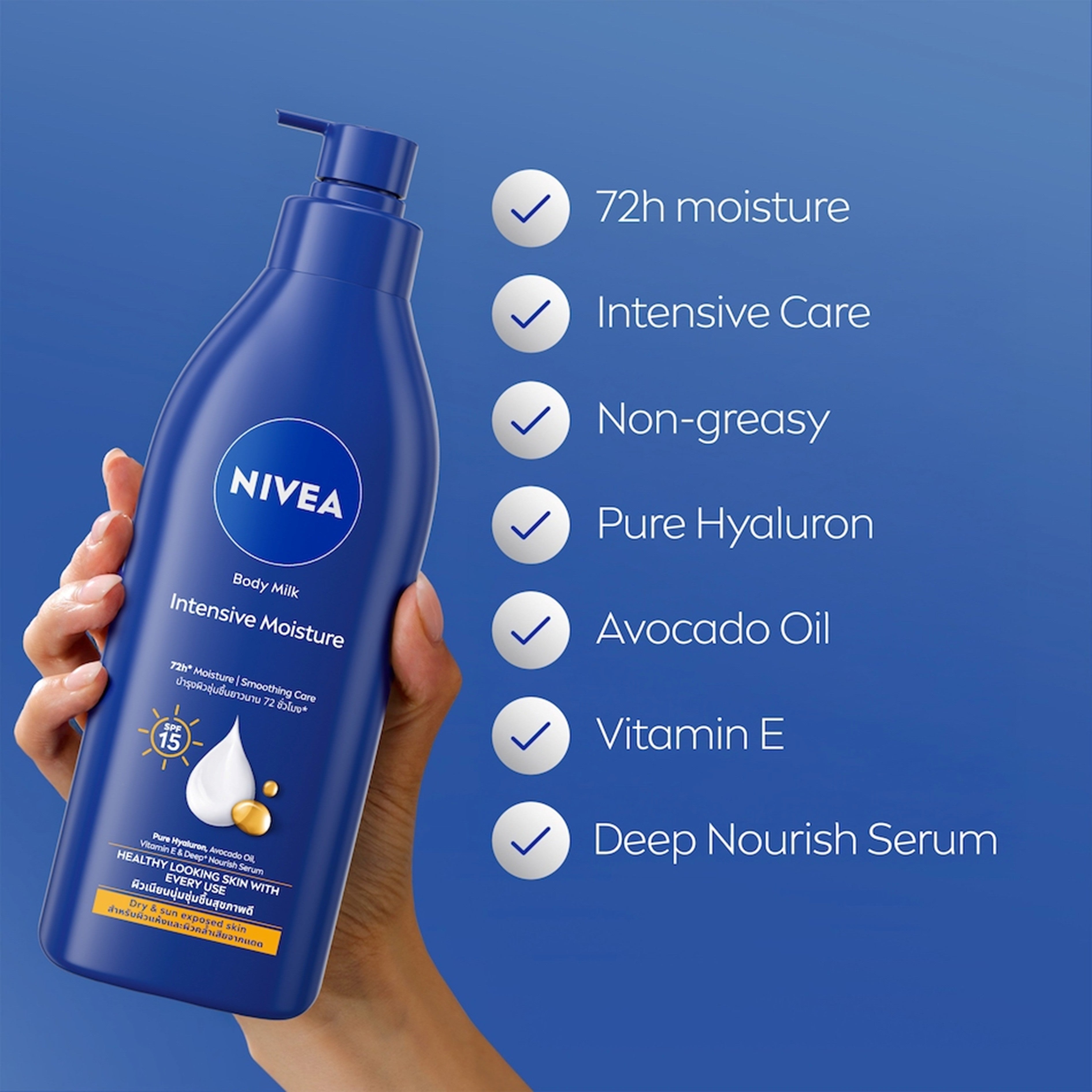 Nivea Intensive Moisture Body Milk SPF15 (350ml)