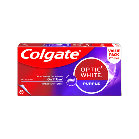 Colgate Toothpaste (Optic White Purple) 100gx2's [Twinpack]