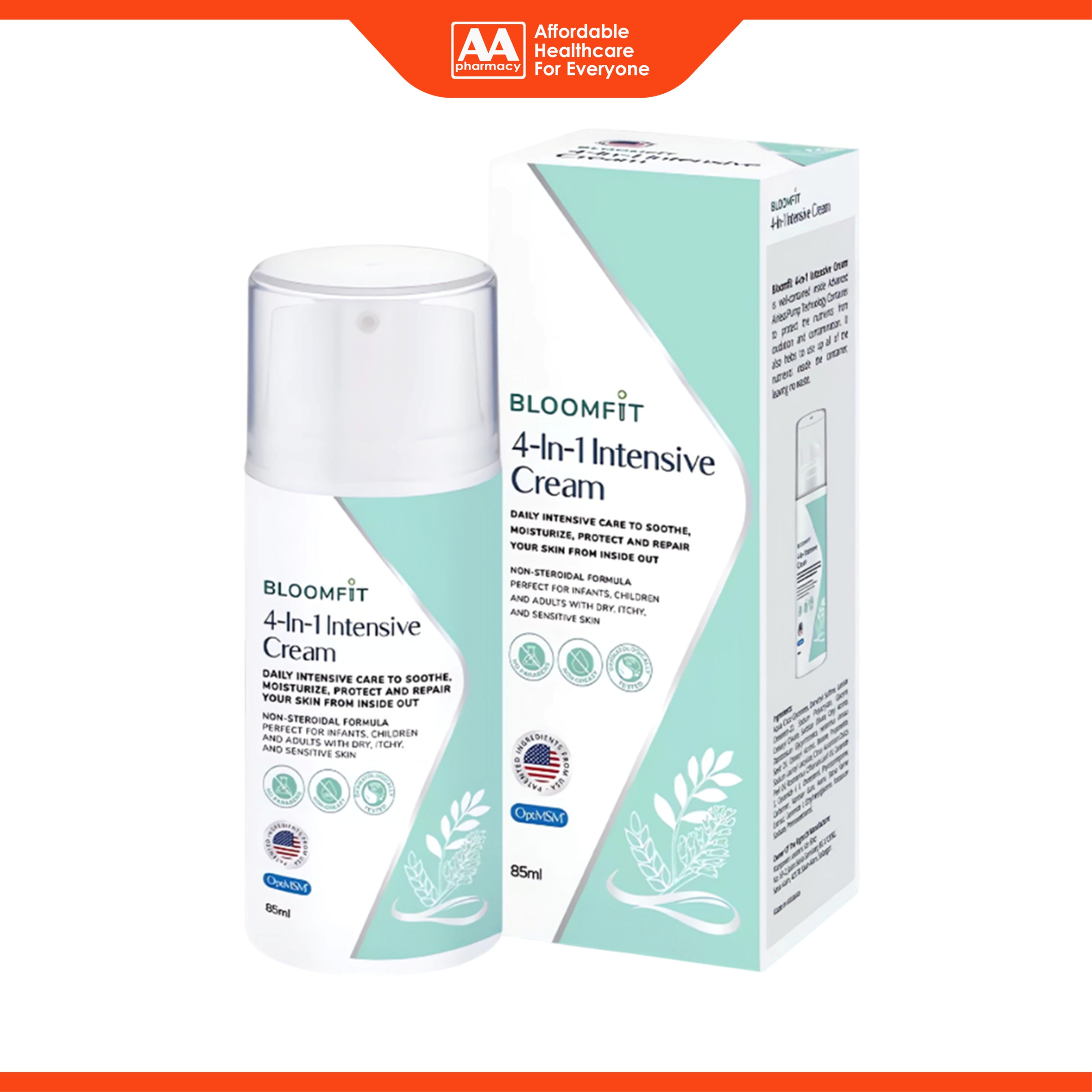 Bloomfit 4 in 1 Intensive Moisturizer Cream 85mL