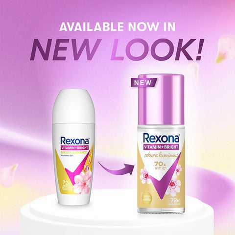 Rexona Vitamin + Bright Antiperspirant Roll On (Sakura Luminous) 45mLx2's [Twinpack]