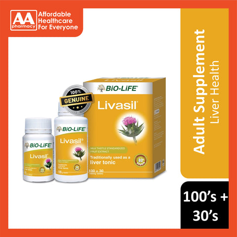 Bio-Life Livasil (Milk Thistle) Tablet 100's+30's