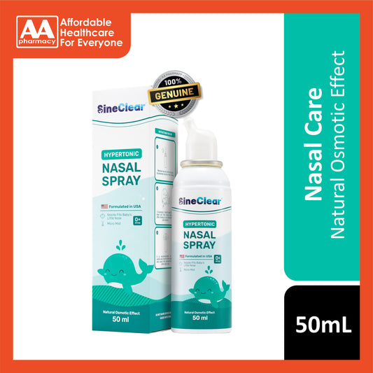 SineClear Hypertonic Nasal Spray 50mL (For Babies 0+ Months)
