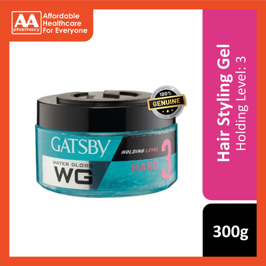Gatsby Water Gloss Hair Gel (Hard, Holding Level 3) 300g