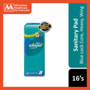 Whisper Pads (Blue Lock Core, Heavy Flow And Overnights, Wing) 16's