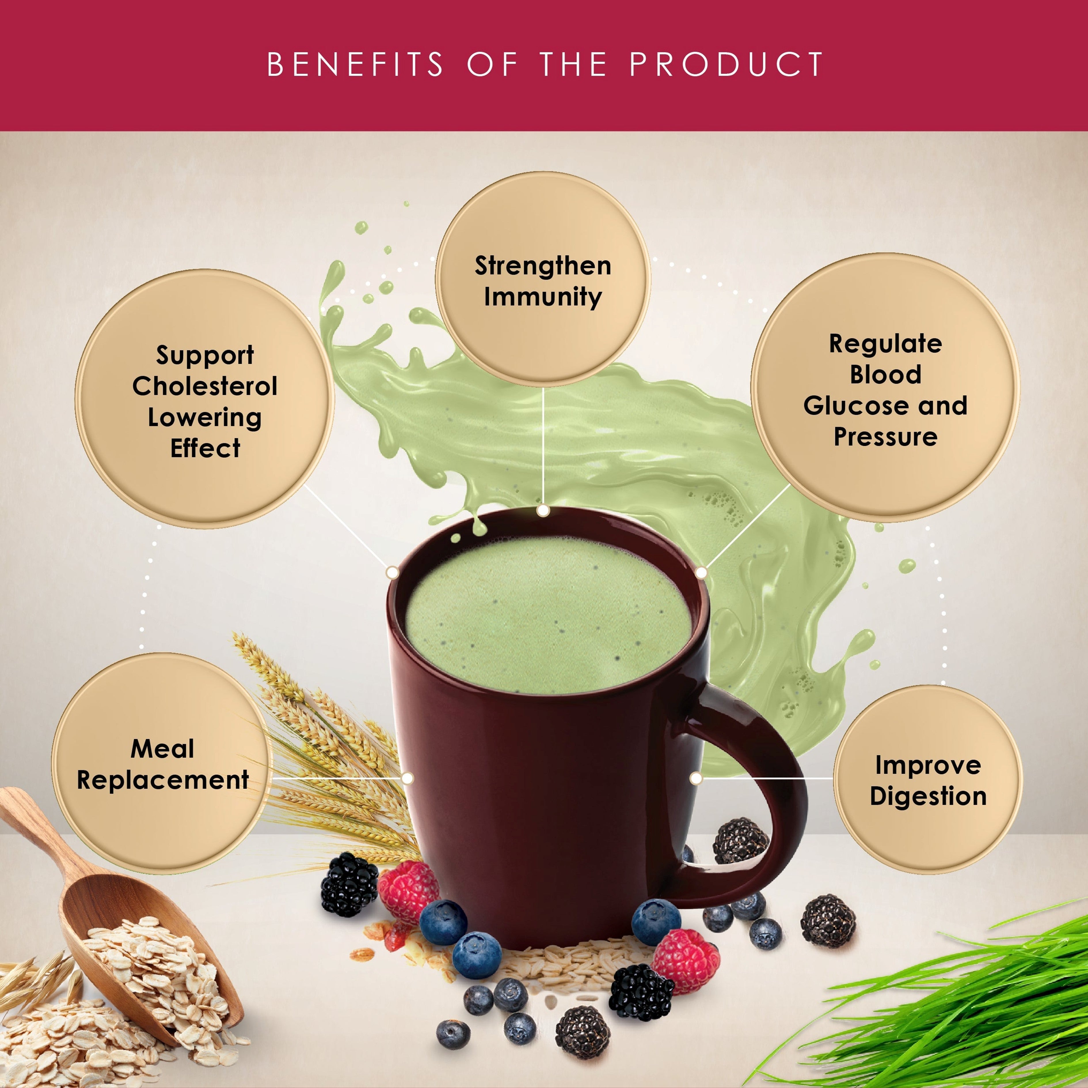Kinohimitsu Superfood (Mixed Multigrain Beverage with Barley Beta-Glucan BG25 and Spirulina) 1kg